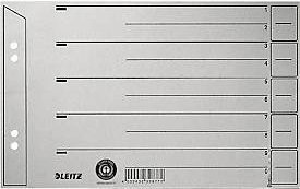 Leitz Trennblätter DIN A5, grau und schwarz, 200 g/m², 100 Stück - Bild 1