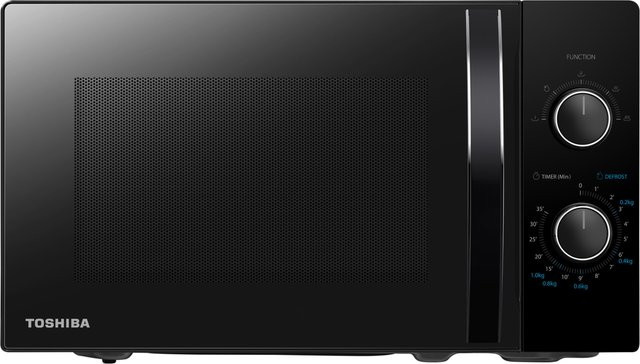 Toshiba Standmikrowelle MWP-MM20P(BK) Solo in Schwarz mit Timer und 700 Watt Leistung, B: 48,3 cm, H: 25,8 cm, T: 35,9 cm - Bild 1
