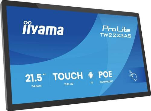 iiyama ProLite TW2223AS-B3P Touch-Display Full HD IPS 21,5 Zoll Schwarz mit HDMI, USB-C und LAN - Bild 1