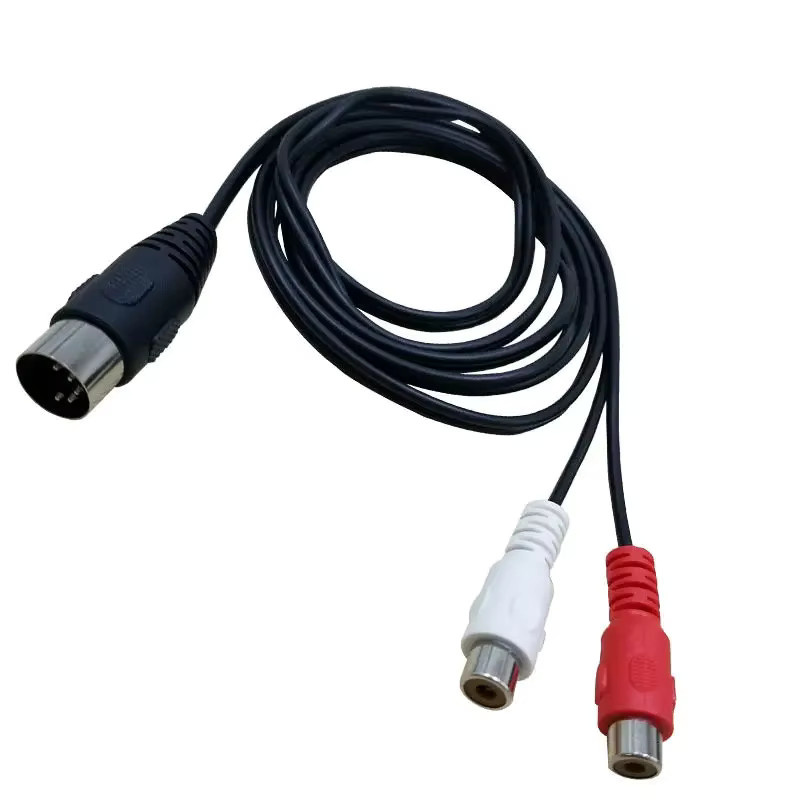 BSN Audiokabel DIN 5-poliger Stecker auf 2 Cinch-Buchsen in Multicolour für Bang & Olufsen, Naim und Quad Stereosysteme - Bild 3