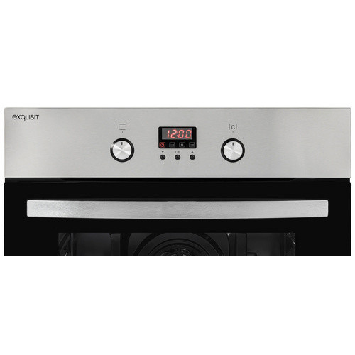 Exquisit Einbaubackofen EBE 65-1H in Silbergrau mit 58 l Volumen - Bild 3