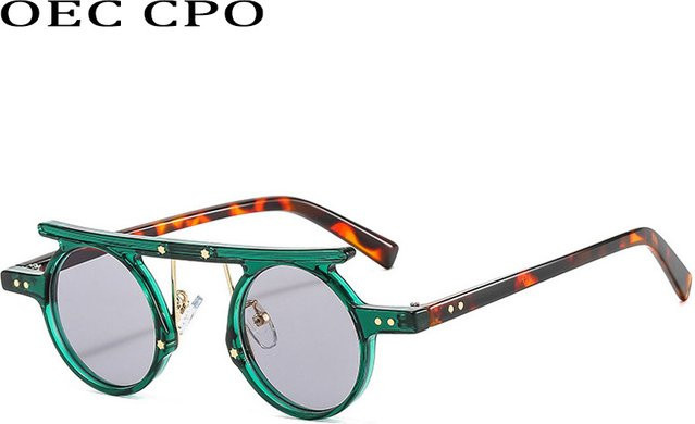 OEC CPO Sonnenbrille, rund, Vollrand, grau, mehrfarbig, Unisex - Bild 1