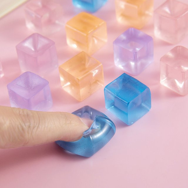 soulbao Eis Block Kneifen Plüsch Spielzeug, 10-teiliges Set, bunt/mehrfarbig - Bild 1