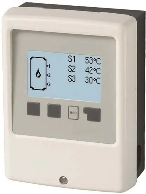 Sorel Regeltechnik Thermostatcontroller TC mit Display und Speicheraufheizungsfunktion 3.000 W in Weiß - Bild 1