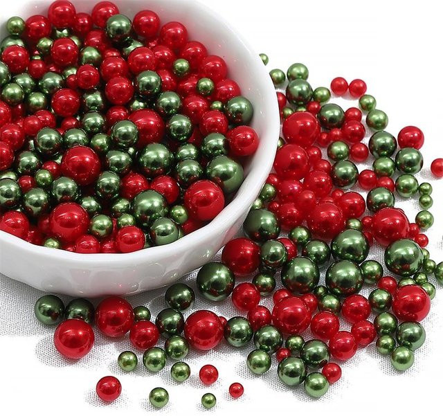 Bunte runde Imitationsperlen aus Kunststoff von xianyi01 für DIY Schmuck und Dekoration, 3-8mm, 10g pro Beutel, Multicolor - Bild 1