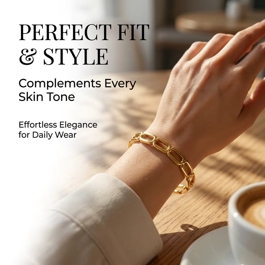 JP One Armband, Edelstahl, Gold, Damen - Bild 2