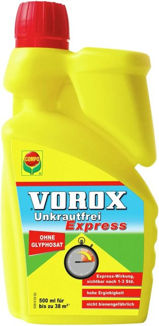 Vorox Unkrautfrei Express zur Unkrautbekämpfung in Obst- und Gemüsekulturen, Zierpflanzen, Gehölzen, Beeten und unter Hecken, 500 ml - Bild 1