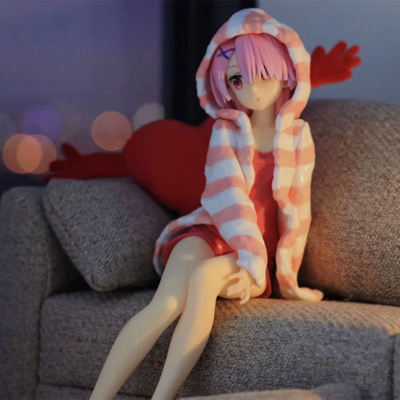 Bandai Anime Figur Re:Life In A Different World From Zero Ram und Rem in Pyjama sitzend, mehrfarbig, Höhe: 14 cm - Bild 4