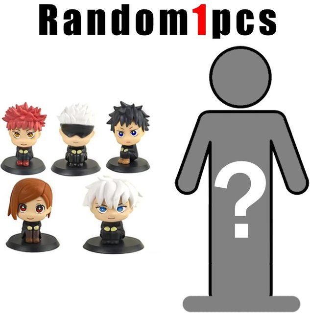 Fashnics Jujutsu Kaisen Anime Figuren Q Version Set aus PVC, Multicolor - Bild 1