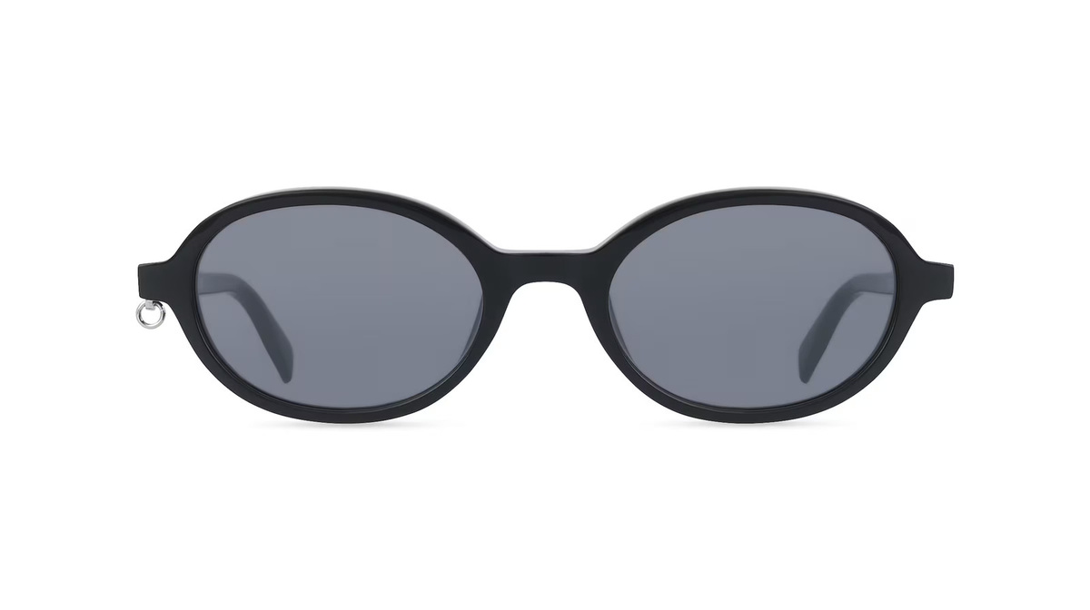 Zadig & Voltaire SZV512V Sonnenbrille, Vollrand, Oval, Kunststoff, Schwarz - Bild 1