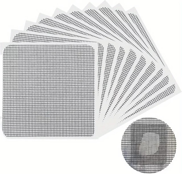 Quadratische Fenstergitter-Reparatur-Patches mit stark klebenden Netzbändern zur Befestigung von Türen und Fenstergittern - Bild 1