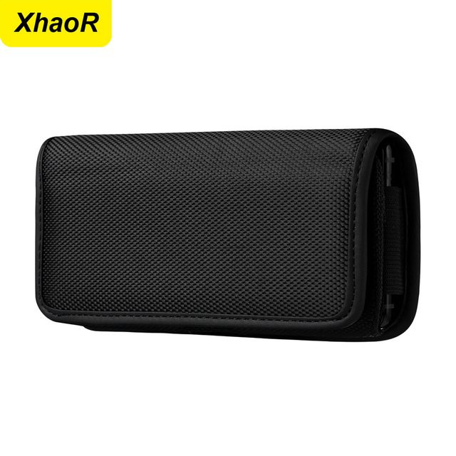 XhaoR Universal Handy-Gürteltasche aus Oxford-Nylon in Schwarz für iPhone und Samsung sowie weitere Modelle - Bild 1