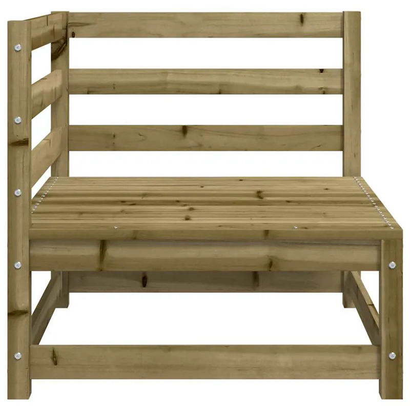 Vidaxl Garten-Ecksofa aus imprägniertem Kiefernholz, B/T/H: 70 x 70 x 67 cm - Bild 2