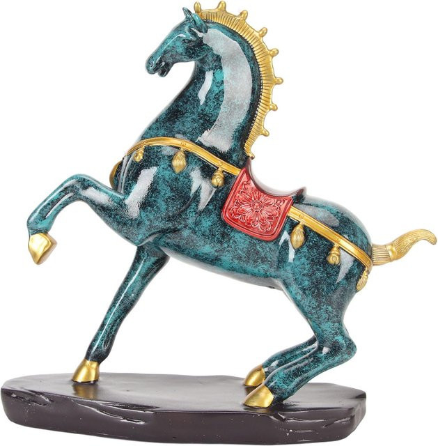 GoolRC Pferdestatue aus Harz in Bronzefarben als große Pferdefigur für deine Dekoration - Bild 1