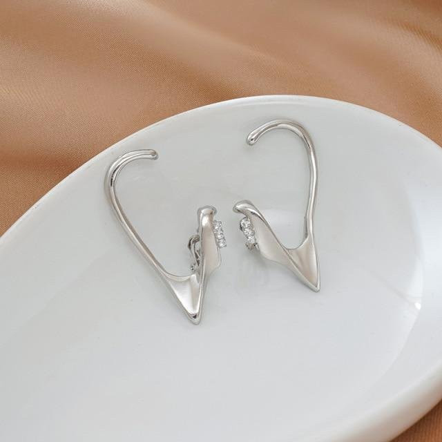 YIRAN Jewelry Ohrringe, Silber, Metall, Damen, Zirkonia - Bild 1