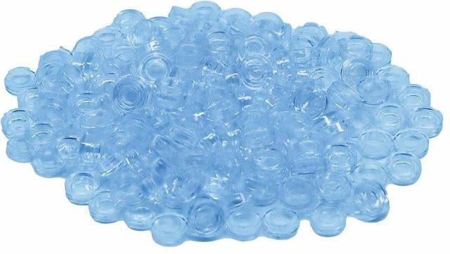 MagicMonkey Bausteine Teile, 200-teiliges Set, Transparent Farbige Flache Fliesen, Bunt / Mehrfarbig - Bild 1