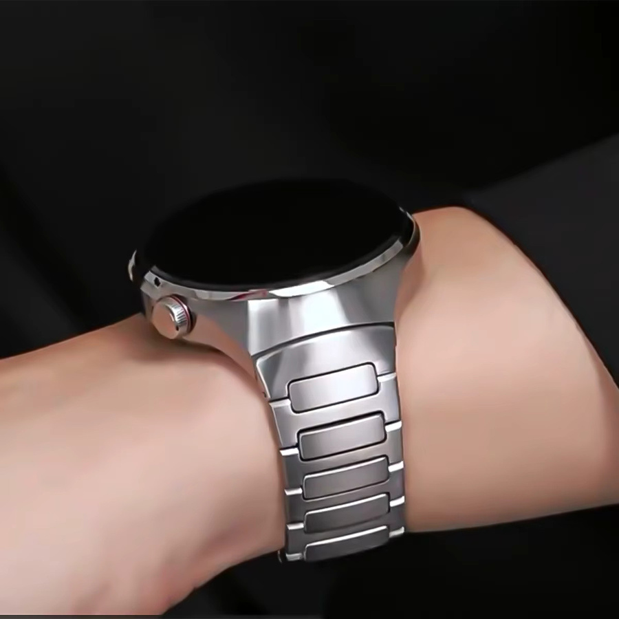 CAOWTAN Uhrenarmband Titanlegierung, Silber, Unisex - Bild 2