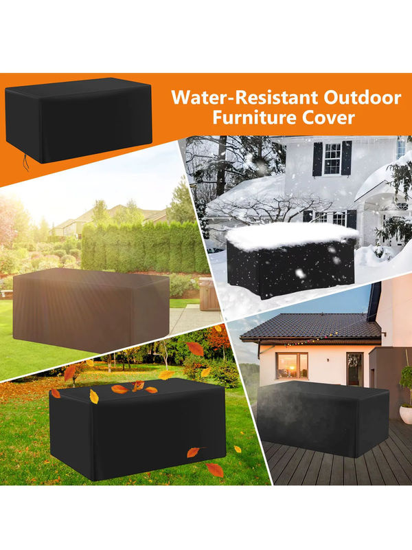MY BAKERMAN Gartenmöbel-Abdeckung in Silber, wasserabweisend und UV-beständig für Terrassenstühle, Sofas und Tische - Bild 6