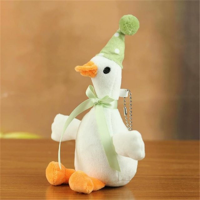 Yiran toy Weißer Gänse Schlüsselanhänger, Plüschtier, ab 6 Jahren - Bild 1