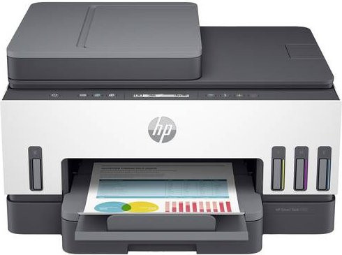 HP Smart Tank 7305 All-in-One Farb Tintenstrahl Multifunktionsdrucker in Weiß mit Wi-Fi, Drucken, Scannen und Kopieren - Bild 1