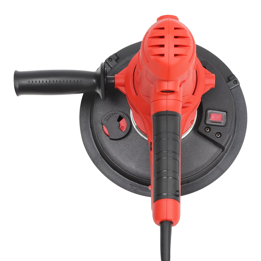 Bymaocar Tragbare Schleifmaschine und Poliermaschine in Rot mit 800W und 1200-2500 U/min für Trockenbauwände und Gipsdecken - Bild 7