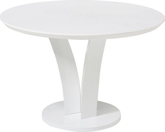 Vente-unique Esstisch Vialeta rund in Weiß, Durchmesser: 120 cm