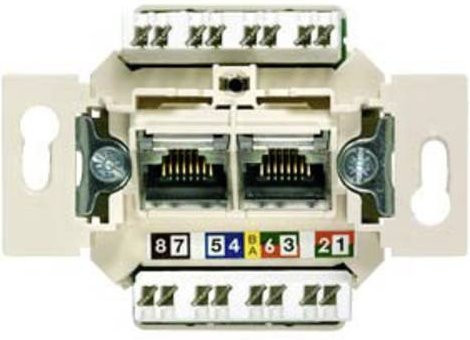 Siemens Netzwerkdose Delta Schalterprogramm in Weiß - Bild 1