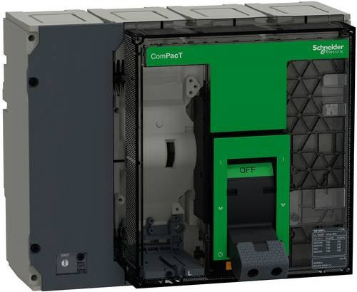 Schneider Electric C100L4FM MCB Leistungsschalter in Grau und Transparent - Bild 1