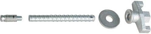 Fischer Diamantbohrgerätebefestiger FDBB 16/250 aus Stahl in Silber, Durchmesser: 16 mm, Länge: 400 mm - Bild 1