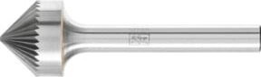PFERD TOOLS Hartmetall Frässtift Kegelsenker KSK 90 Grad Ø 16 x 8 mm Schaft-Ø 6 mm Z5 universal fein in Silber - Bild 1