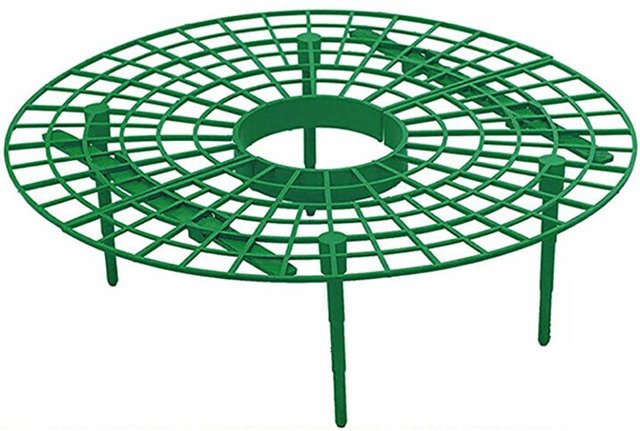 TOMTOP JMS Erdbeeranbauhilfe Pflanzenklettergerüst aus Kunststoff, Grün, Höhe: 30,0 cm - Bild 1