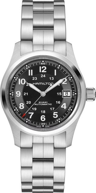 Hamilton Armbanduhr Automatik, Edelstahl, 38 mm, Herren, Schwarz - Bild 1