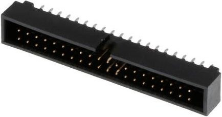Molex Stiftleiste 702464004 in Schwarz und Gold mit 40 Polen und 2 Reihen bei einem Rastermaß von 2,54 mm - Bild 1