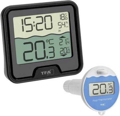 TFA Dostmann Marbella Poolthermometer Schwarz - Bild 1