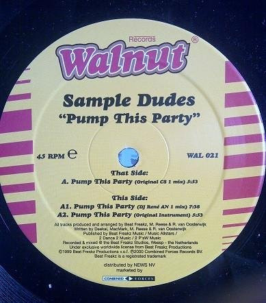 Pump This Party, Sample Dudes, Vinyl/LP, 12 Zoll - Bild 1