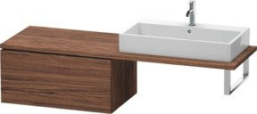 Duravit L-Cube Unterschrank für das Badezimmer in Nussbaum dunkel matt, B/H/T: 82 x 40 x 54,7 cm - Bild 1