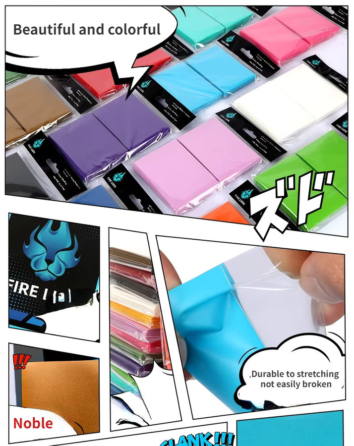 RyshePro Katana-Sammelkartenhüllenhalter, Kartenhüllen, Nachfüllpack, Bunt / Mehrfarbig, 100 Stück - Bild 6