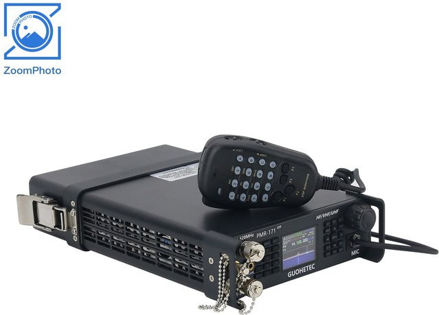HAMGEEK PMR-171 SDR Funkgerät Version 2 in Schwarz, 100K-2GHz, 20W, VHF UHF HF CW AM SW, Taktisches Mobilfunkgerät - Bild 1