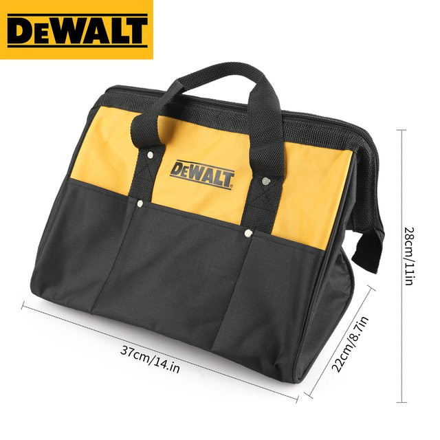 DeWalt Werkzeugtasche ST37 aus Canvas in Gelb für Handbohrmaschinen und Schlagschrauber, B/T/H: 37,0 x 28,0 x 22,0 cm - Bild 1