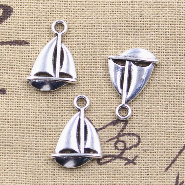 Die Entdeckungen Anhänger Segelboot, Silber, 20x14mm, Unisex - Bild 1