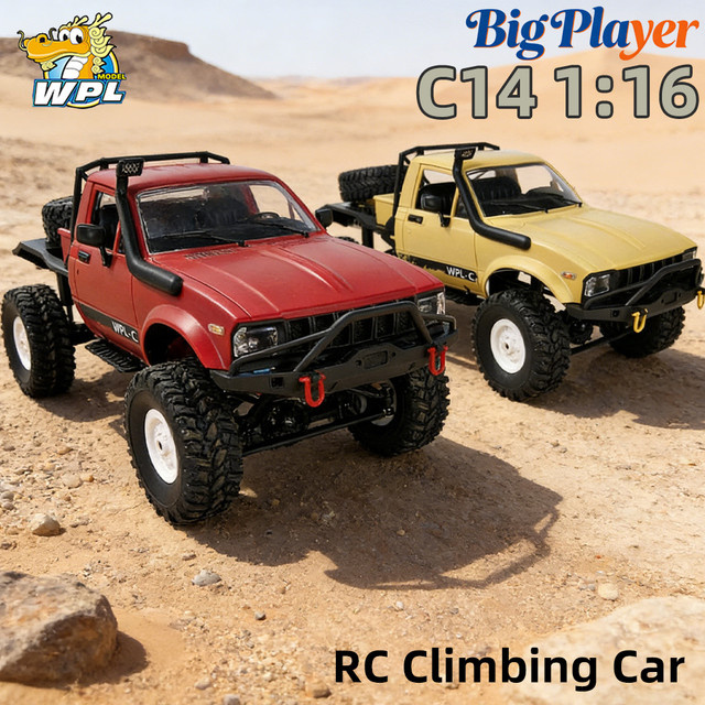 WPL C14 4WD RC Offroad-Sattelzugmaschine, 1:16, ferngesteuert, Metallchassis - Bild 1