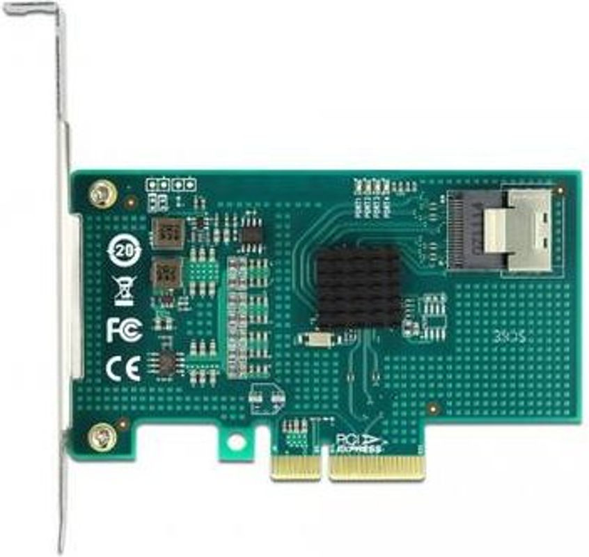 Delock RAID Speichercontroller SATA 6Gb/s mit 4 Sendern pro Kanal, PCIe 2.0 x4, Low-Profile (89051) - Bild 2