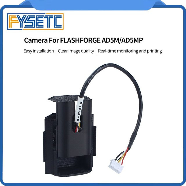 Flashforge Kamera Kit für AD5M und AD5MP zur Echtzeitüberwachung beim FDM 3D-Druck, Schwarz - Bild 1