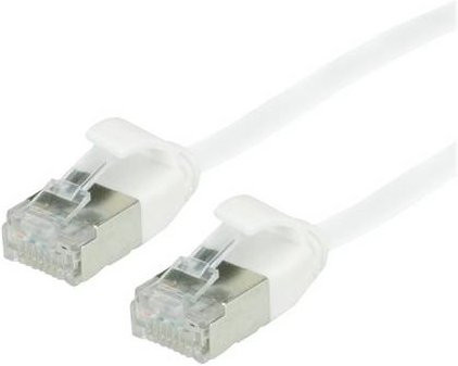 Roline RJ45 Patchkabel CAT 6a Ethernet LAN Kabel Weiß und Grün, Länge: 3 m - Bild 1