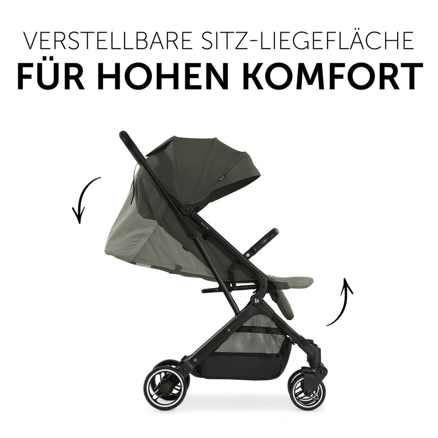 Hauck Reisebuggy und Sportwagen Travel N Care mit Buggy-Lenkrad in Dark Olive Green - Bild 5
