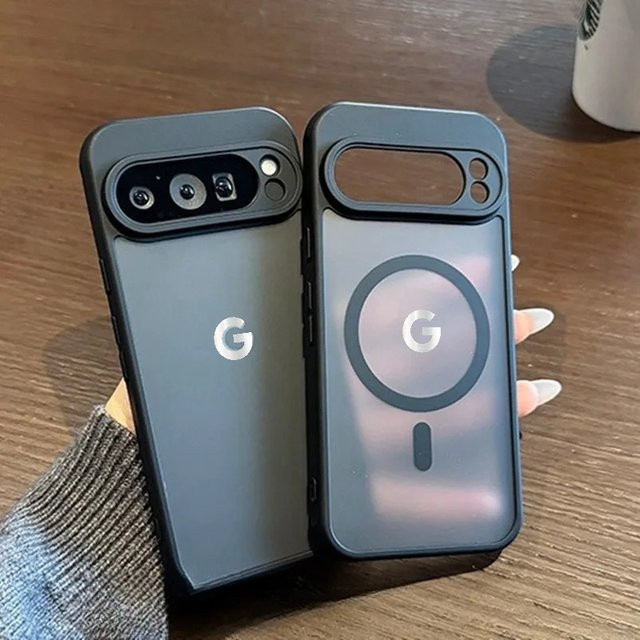 Simlple Skin Feel Frosted Slim Case für Google Pixel 10A 9 Pro XL 8 7 6 A Pro in Schwarz mit Magnetic Charge und Anti-Drop Airbag Buffer - Bild 1