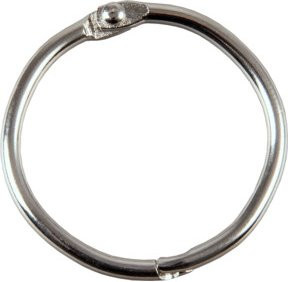 Eichner Metall-Klappringe zum Aufkleben aus Stahl in Silber, Durchmesser: 32 mm - Bild 1