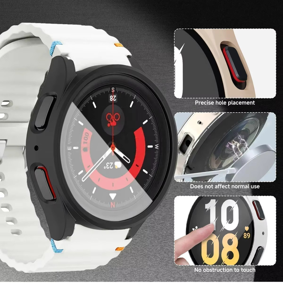 CAOWTAN Uhrenzubehör, Silikonband, Gehäuse und Schutzabdeckung, Samsung Galaxy Watch 7 40 mm 44 mm, Unisex - Bild 4