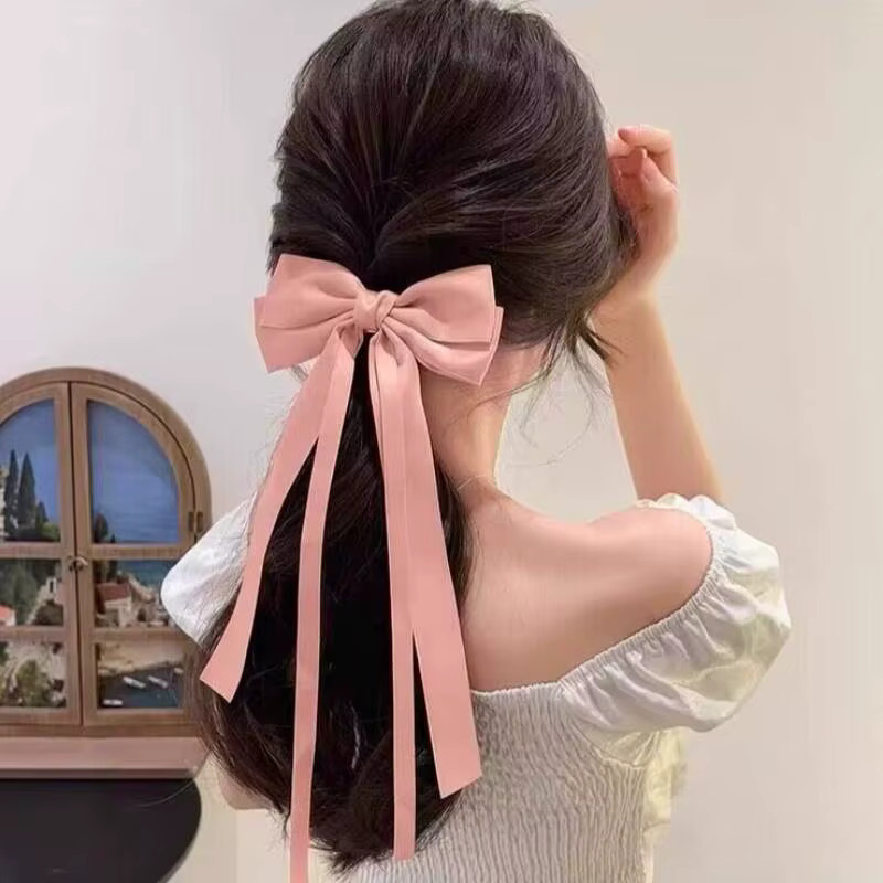 Haar-Clip mit Doppel-Bowknot und Quaste, Damen - Bild 4