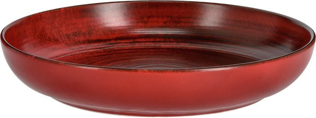 VEGA Etana Suppenteller aus Porzellan, Rot, 6er Pack, Durchmesser: 22 cm, Höhe: 4 cm, 700 ml - Bild 1